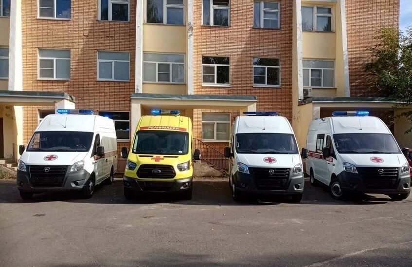 4 новые кареты скорой помощи поступили в Саров