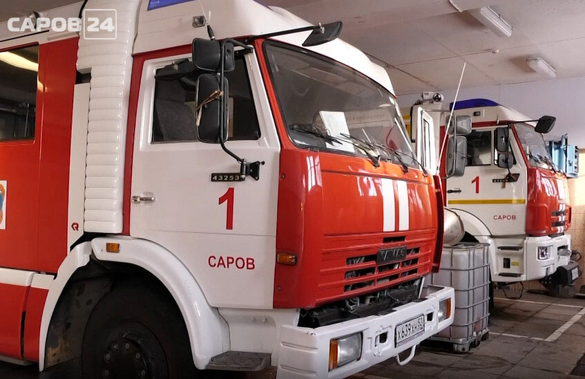 Пять вызовов поступило саровским пожарным за неделю