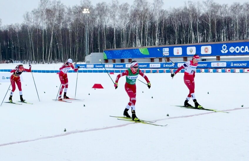 Анастасия Кулешова выиграла серебро этапа Кубка России по лыжным гонкам