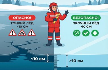 4 человека провалились под лёд (ВИДЕО)