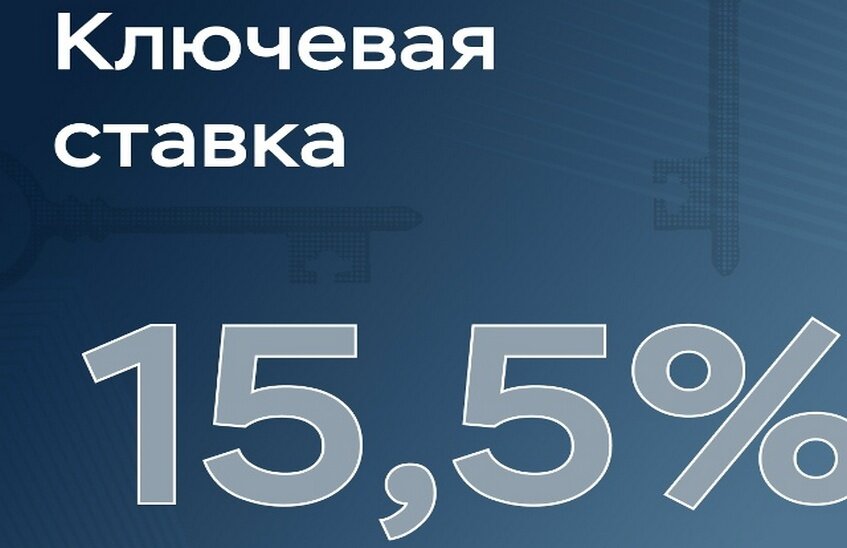 Банк России снизил ключевую ставку до 15,5 %